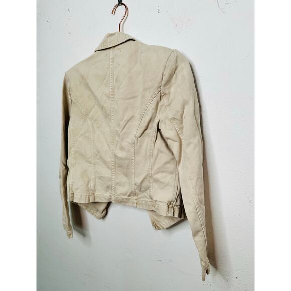 L’AGENCE Off-White 100% Cotton Structured Double-Breasted Wayne Jacket Blazer M - Picture 12 of 16